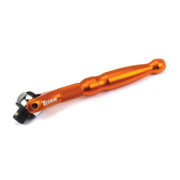 14 in Drive Aluminum Swivel Head Micro Ratchet, TIT11322